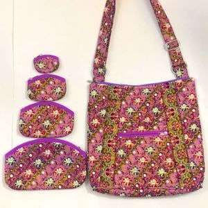 ByTavi quilted purse w 4 pouches, NWOT